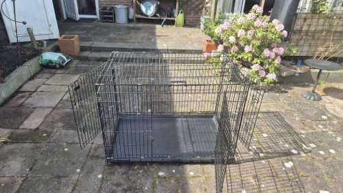 Opvouwbare honden bench.
