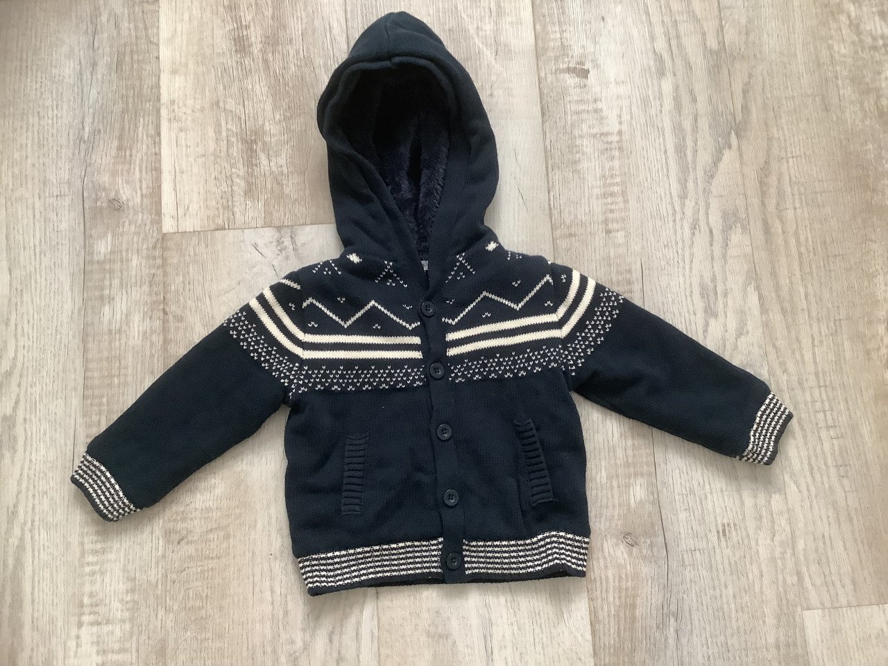 Noppies Vest/Jasje - maat 80 - Teddy Voering