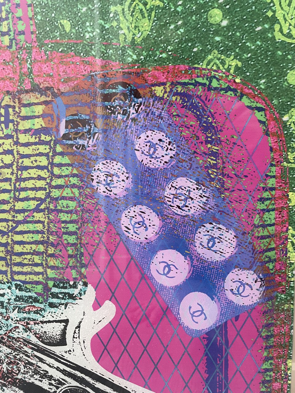 Cobra Art kunstwerk damestas Chanel