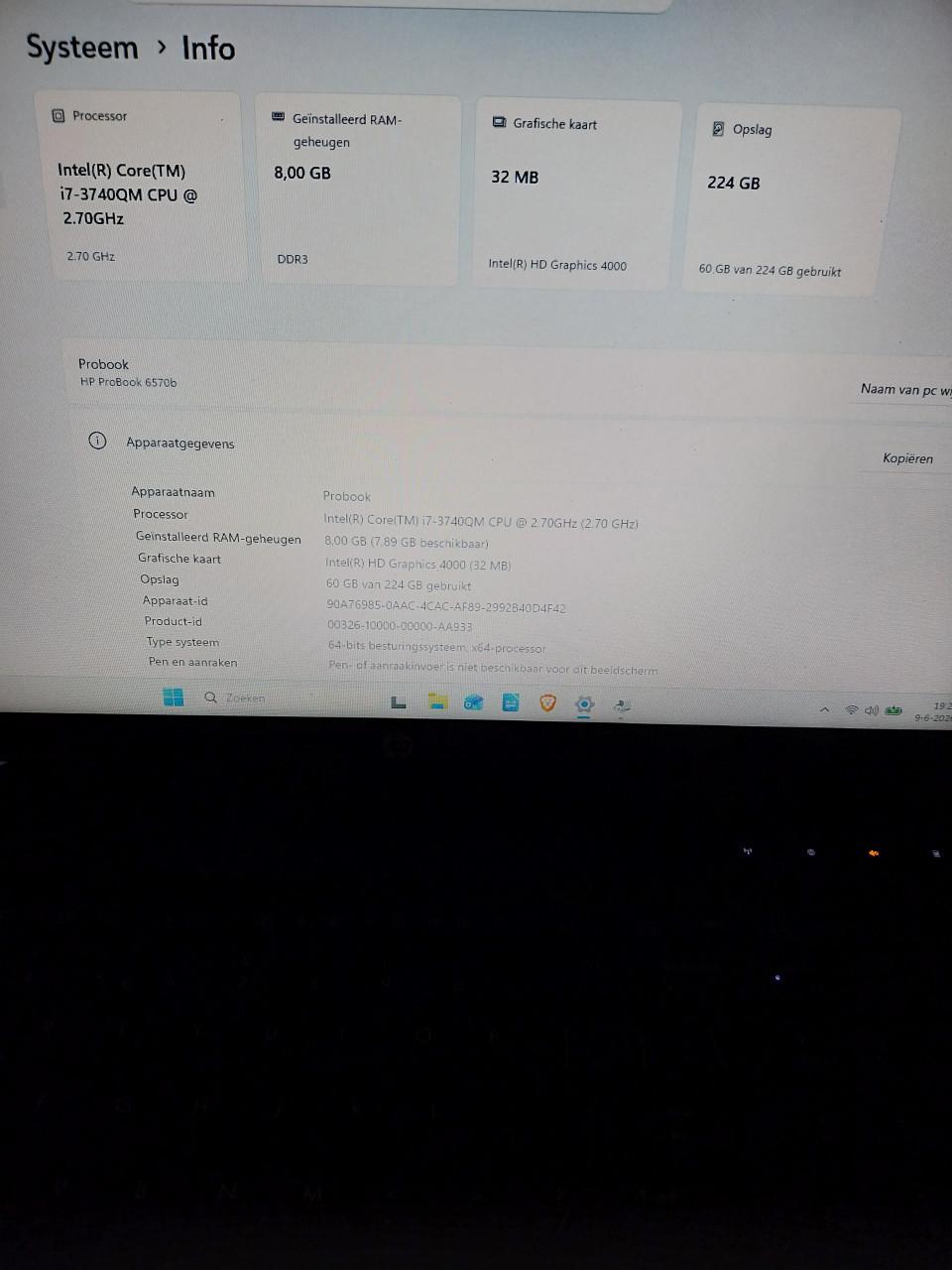 HP Probook 6570b