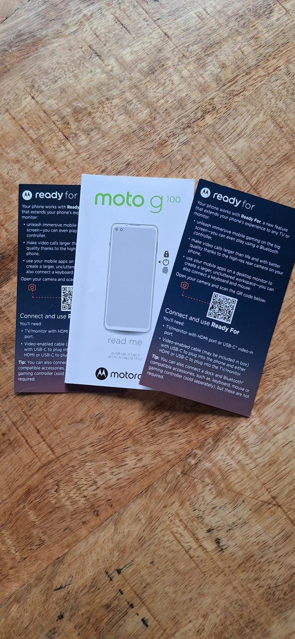 Motorola 100G 5G prachtig blauw 128gb+8
