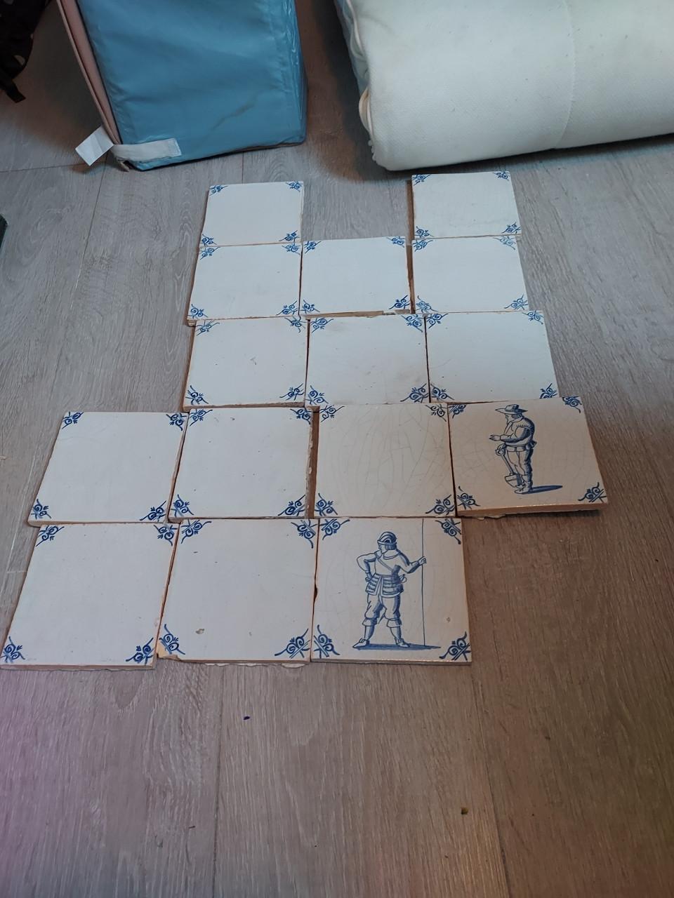 Deftse tegels antiek 18de eeuwse witjes