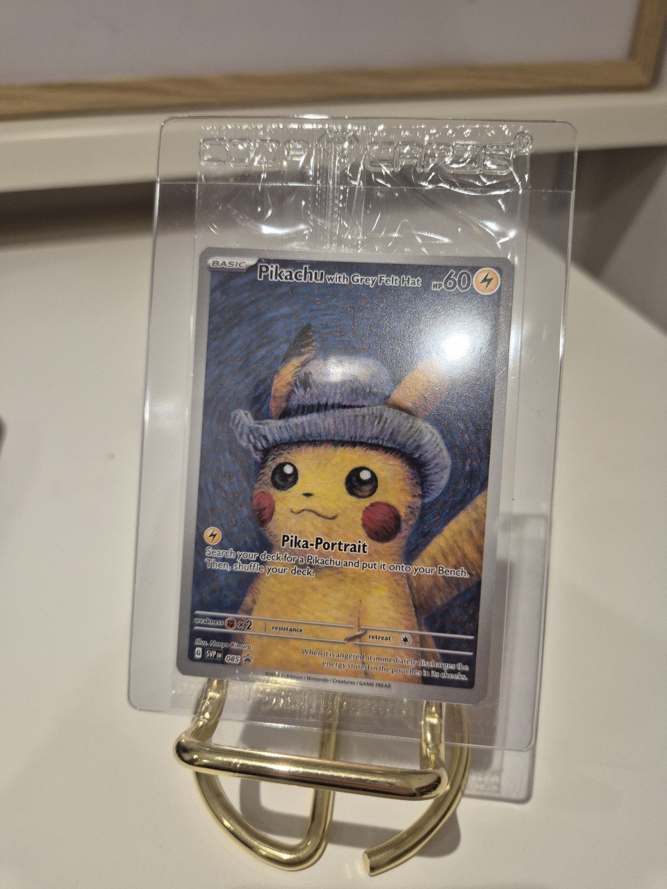 Pokemon Pikachu With Grey Felt Hat - Van Gogh [SEALED]