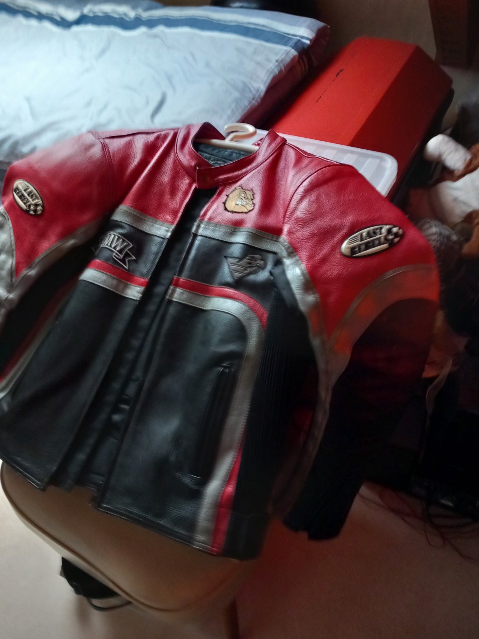 Motorjas leer maat XXL