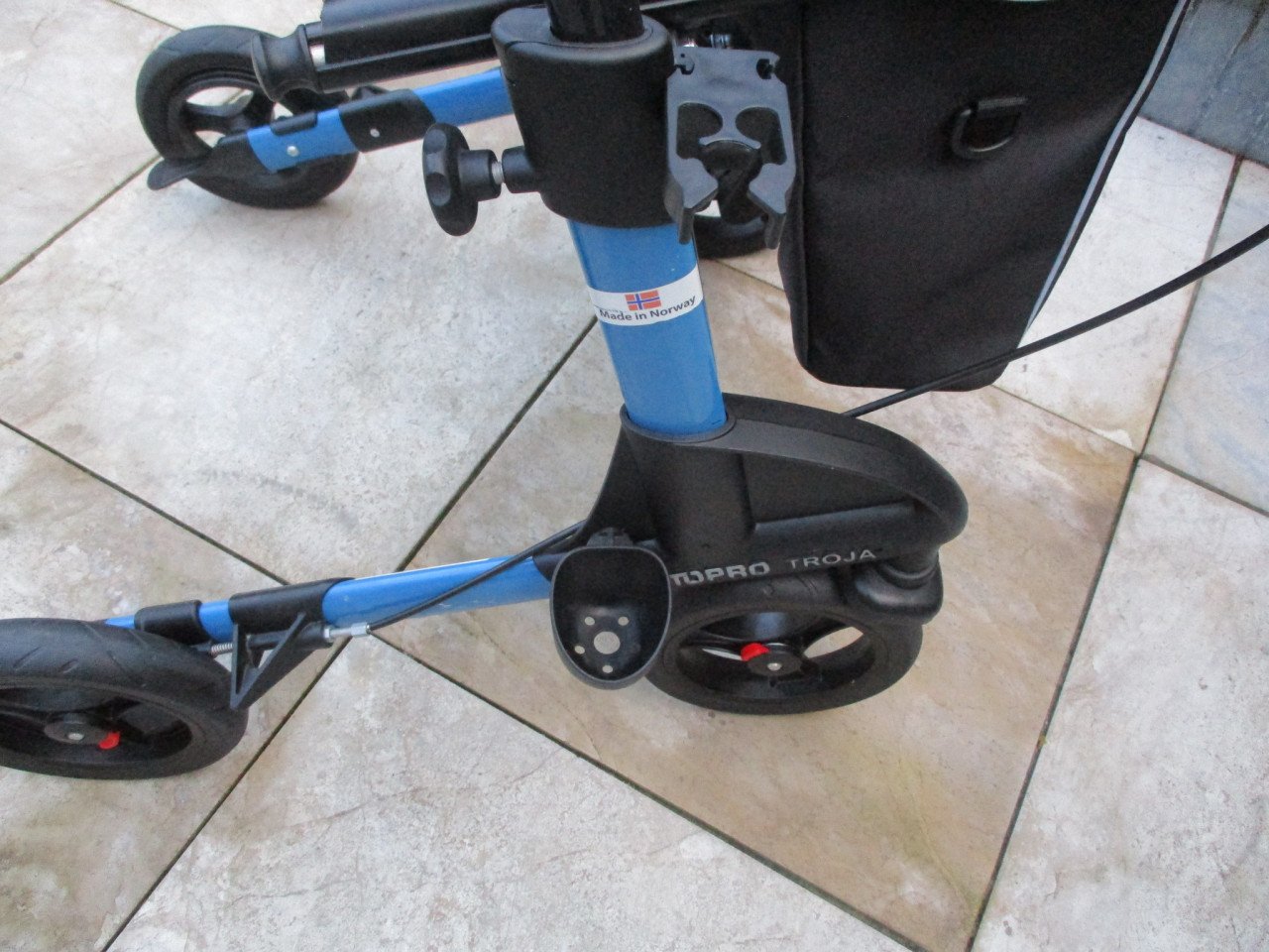 Zgan  Topro Troja 2G opvouwbare lichtgewicht rollator met zitje tas en ...