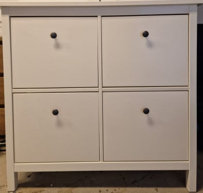 Schoenenkast wit 4 vakken