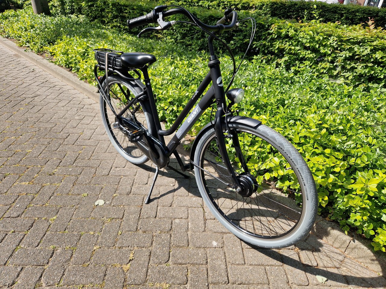Keurig nette Giant Triple X elektrische fiets