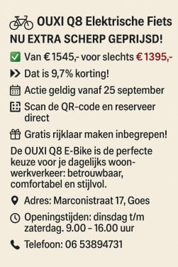 Maak je klaar voor het avontuur met de OUXI Q8
