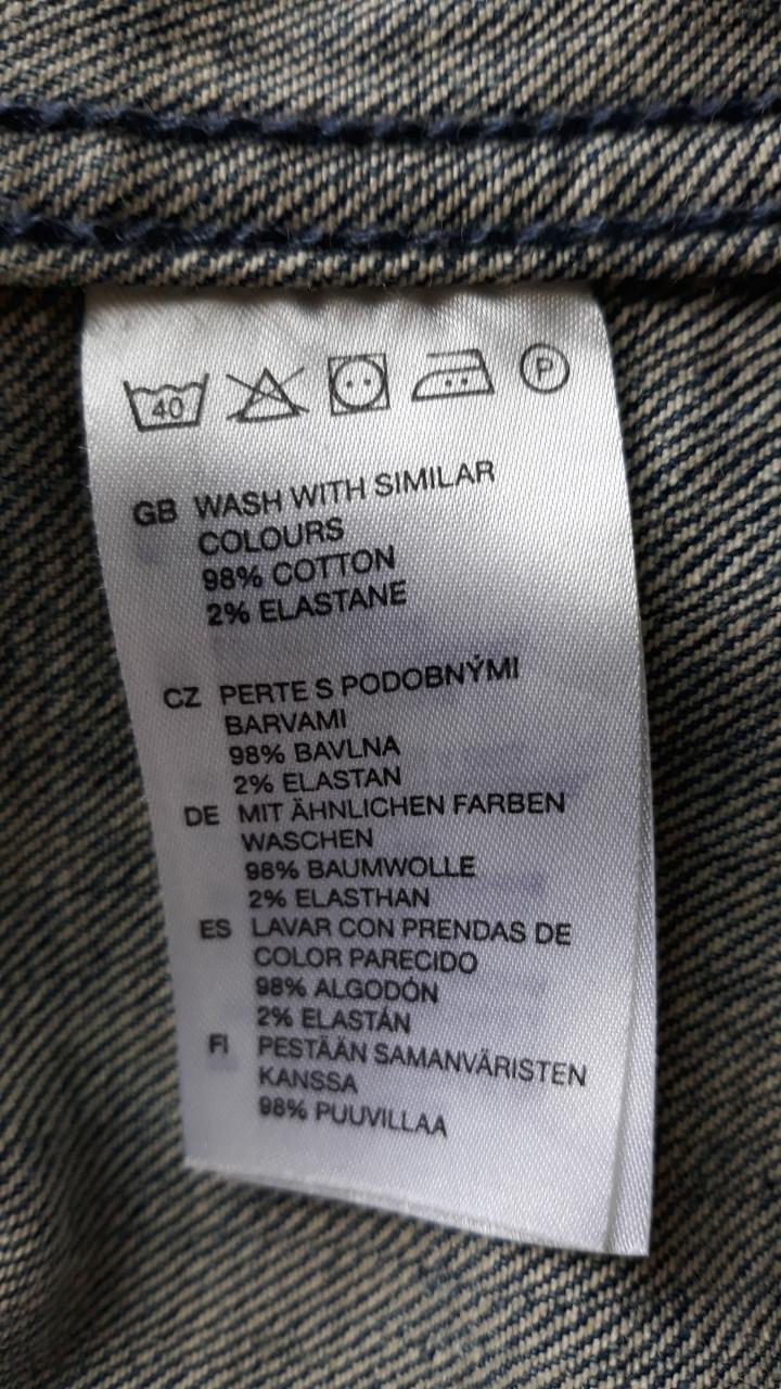 Basic spijkerjasje/jeans jacket maat 36/38 blauw Logg (H&M)