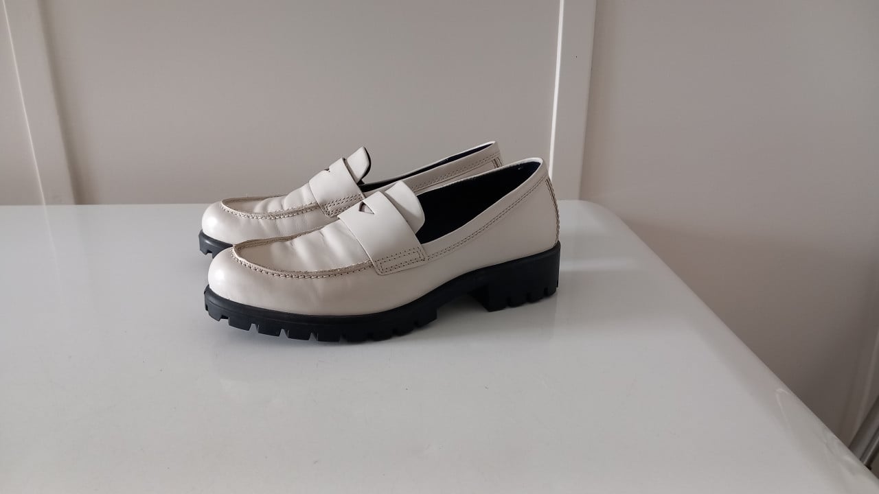 Ecco Modtray leren loafers