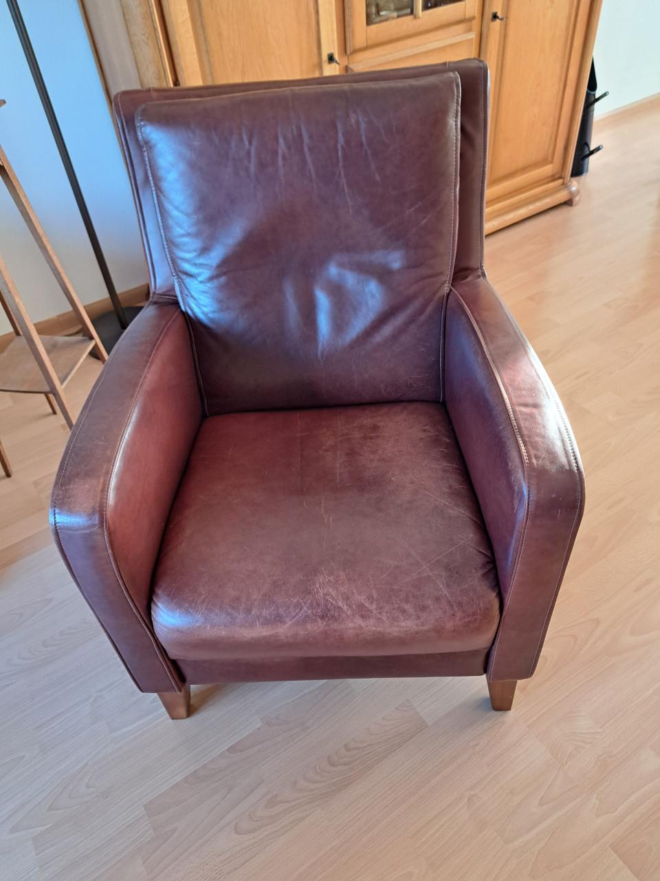 Lederen fauteuils