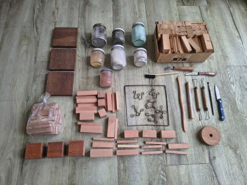 Complete miniatuur modelbouw&metselset – bakstenen, kleislib