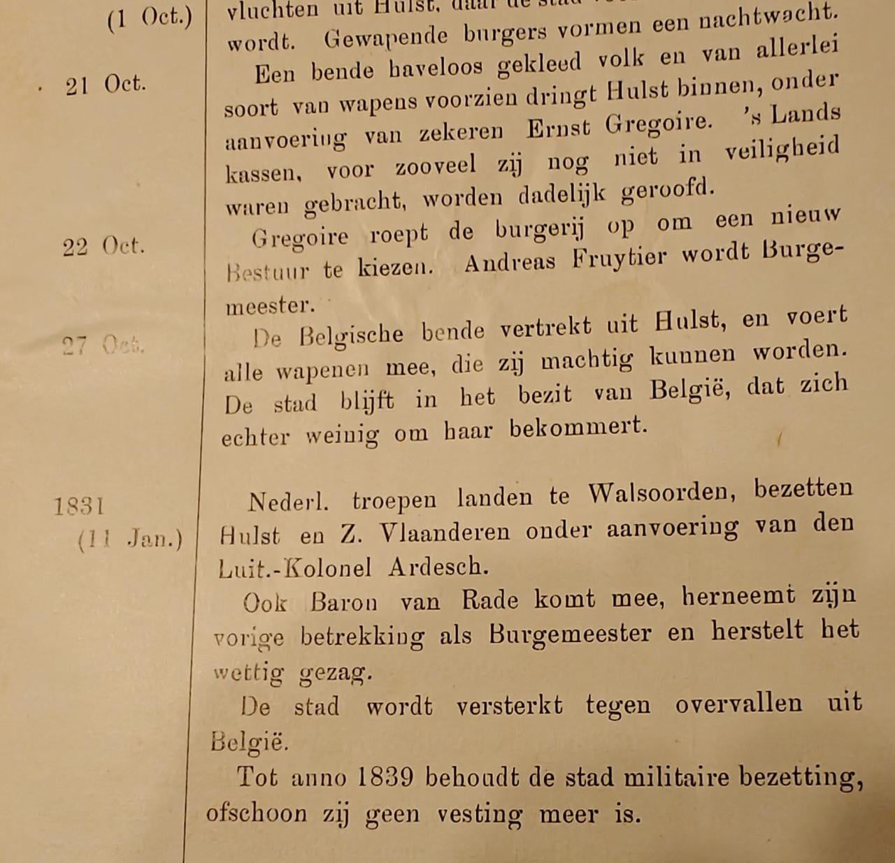 Korte kroniek van de stad Hulst