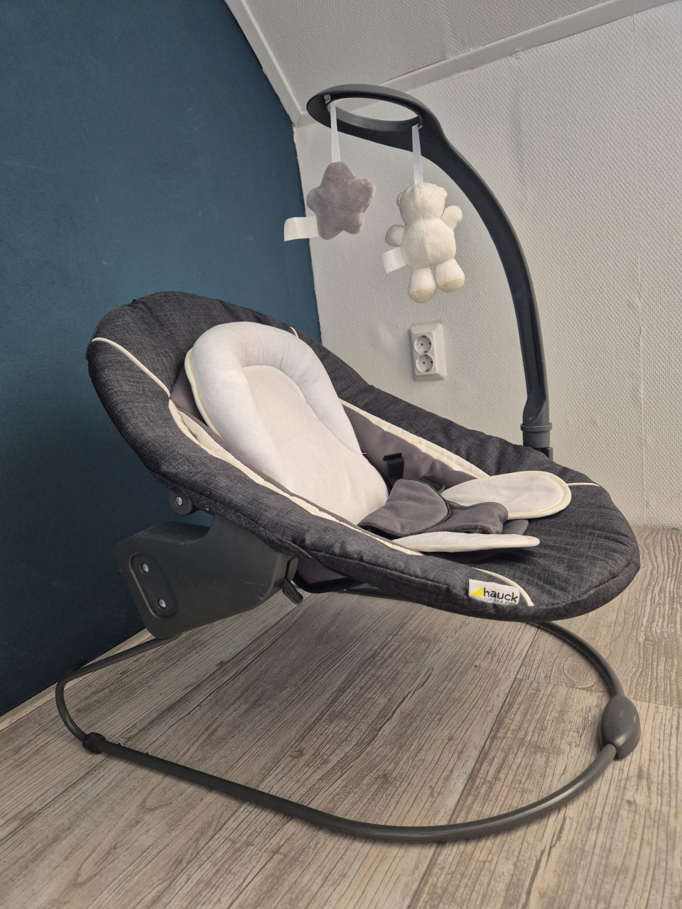 Hauck alpha bouncer wipstoel 2 in 1
