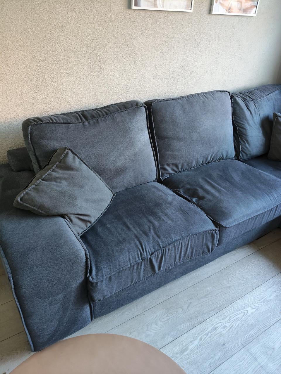 Mooie hoekbank antraciet