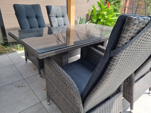 Tuinset tafel met 4 stoelen