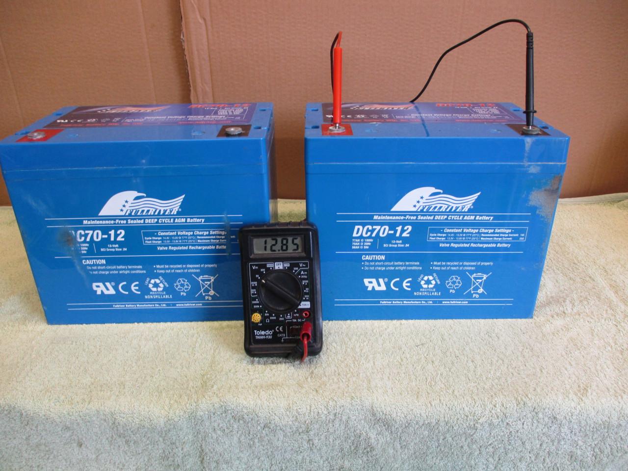 2 zgan 12v-70Ah accu,s voor de boot , camper ,caravan , enz.