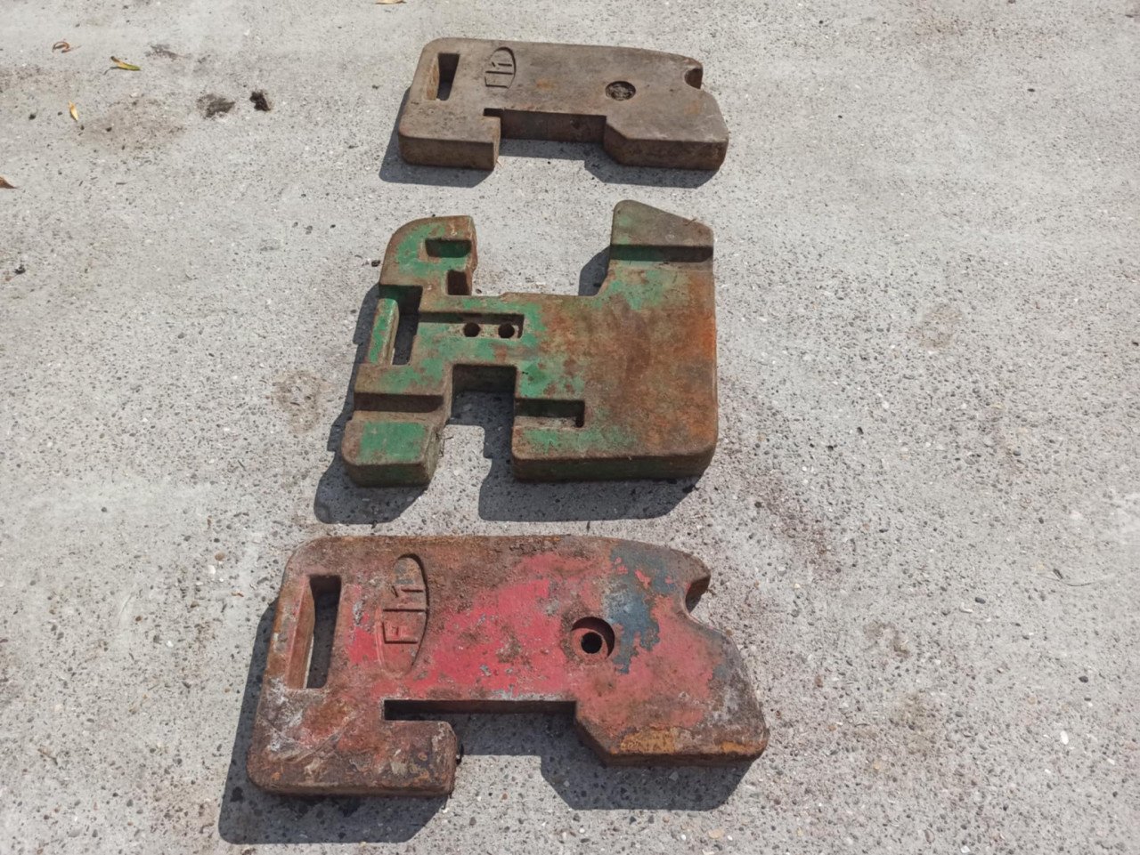 3 stuks Front gewichten FM - oldtimer tractor