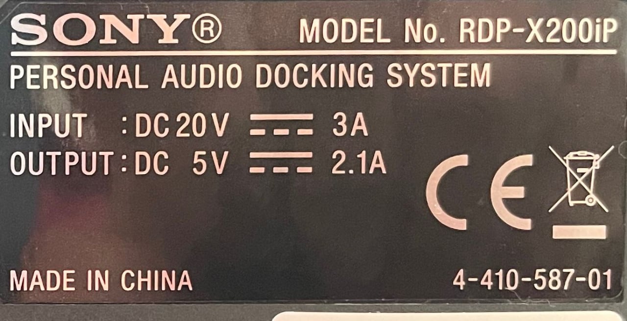 Sony docking station