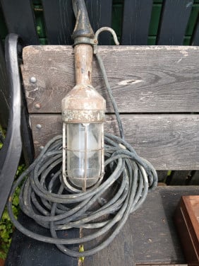 Zeer oude antieke marine looplamp