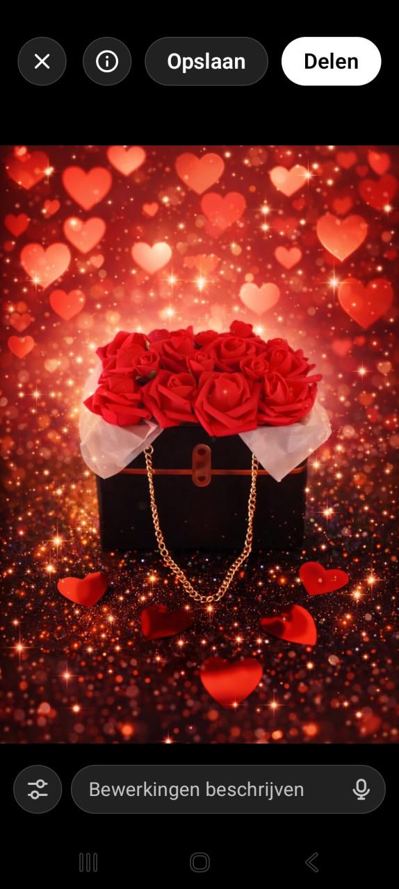 Prachtige kunst boeketjes in tasje