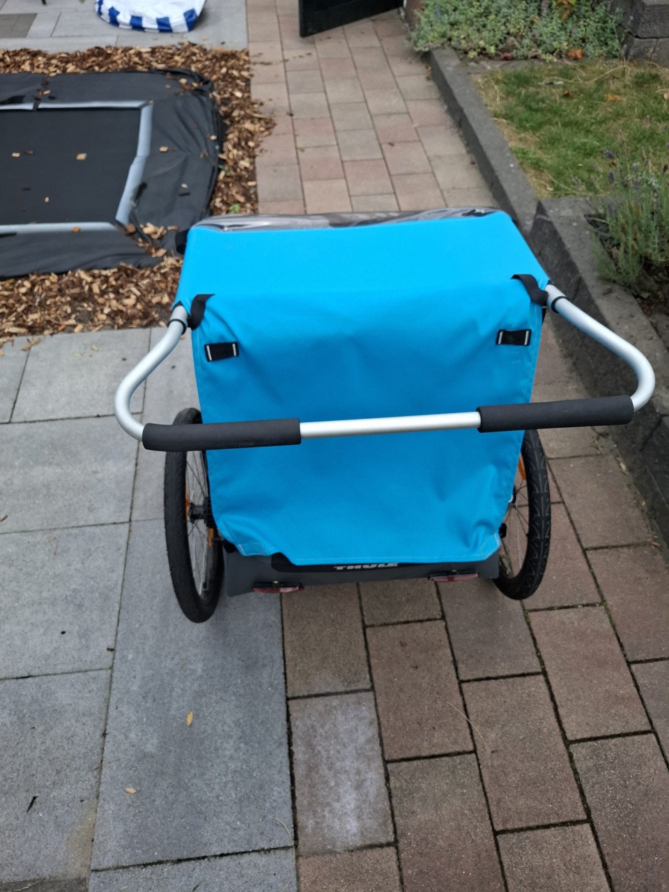 Fietskar thule blauw