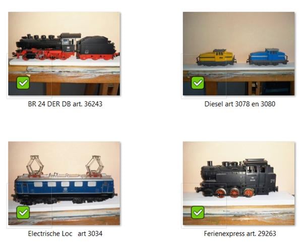 Onderdelen Märklin Modelspoorbaan schaal HO