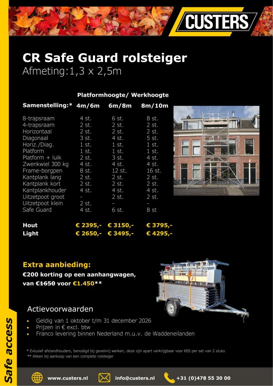 Custers rolsteiger - Herfstactie Safe Guard
