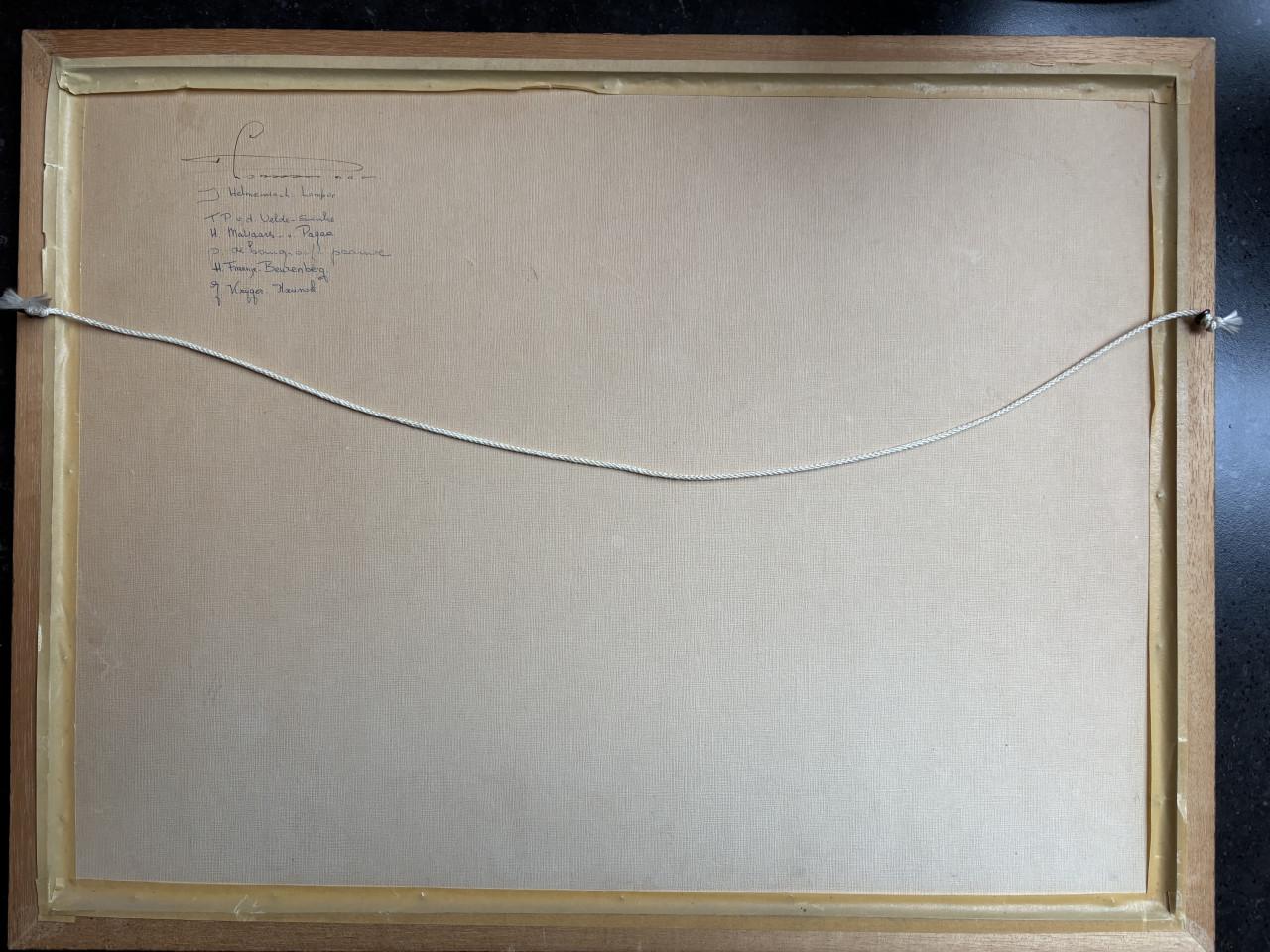 Antieke kaart graafschap Zeeland watermerk Van Gelder Zonen