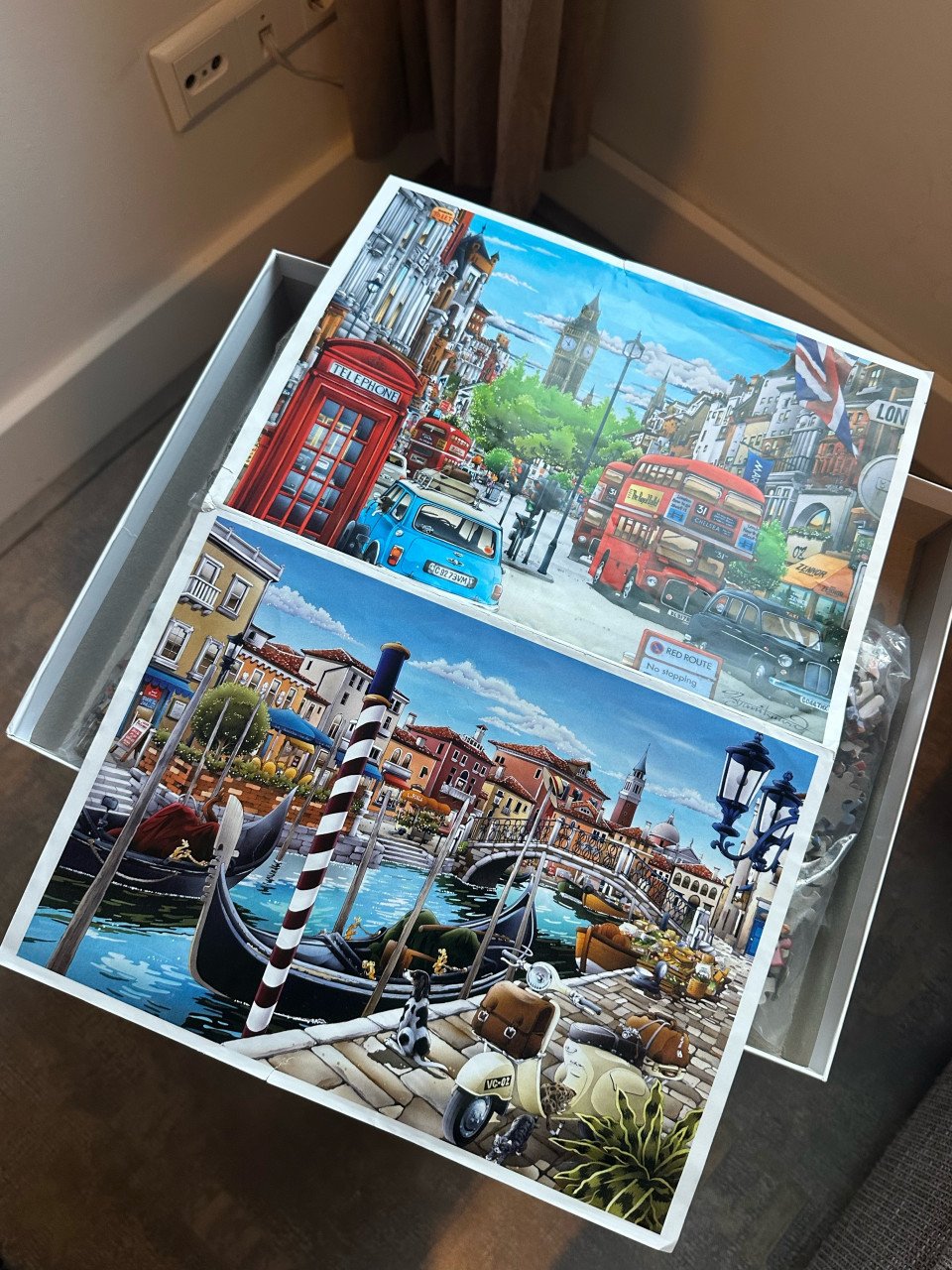 Drie KING puzzels 1000 stukjes (Amsterdam, Venetië en Londen)