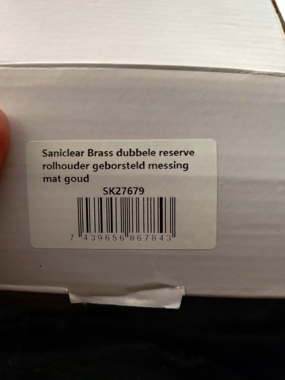 Rolhouder Geborsteld Messing/Goud – Nieuw