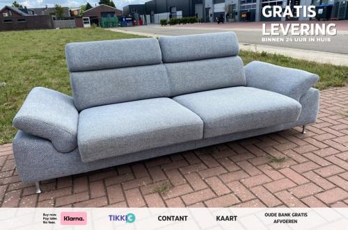 Montel Chicago stoffen 3-Zitsbank –Verstelbaar Comfort–Flexibel Loungen