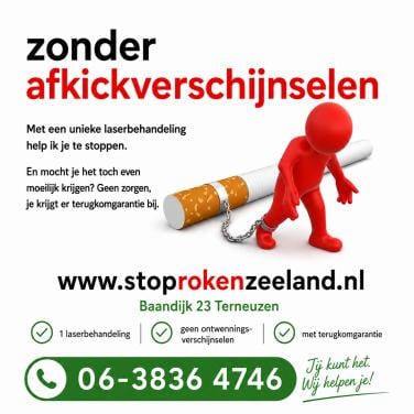 Stoppen met roken door 1 laserbehandeling