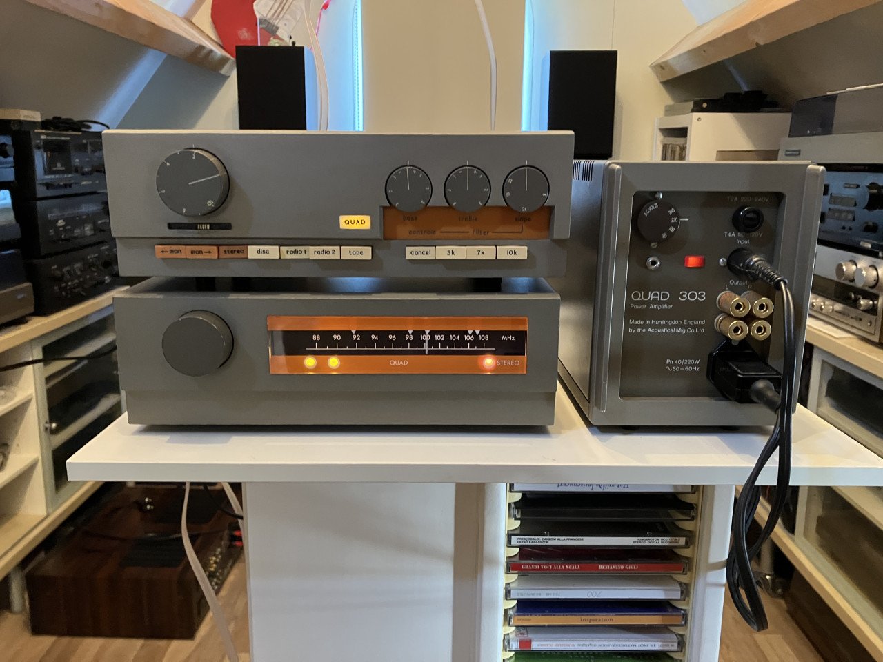 Quad 33-303-FM3 vintage top set volledige geserviced 6 maanden garantie
