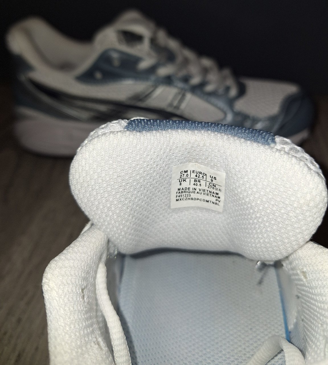 Asics Gel Kayano White Fjord Grey maat 42,5 nieuw!