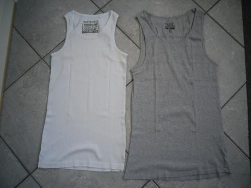 2 JONGENS HEMDJES MAAT 158-164  EN GRIJS XS
