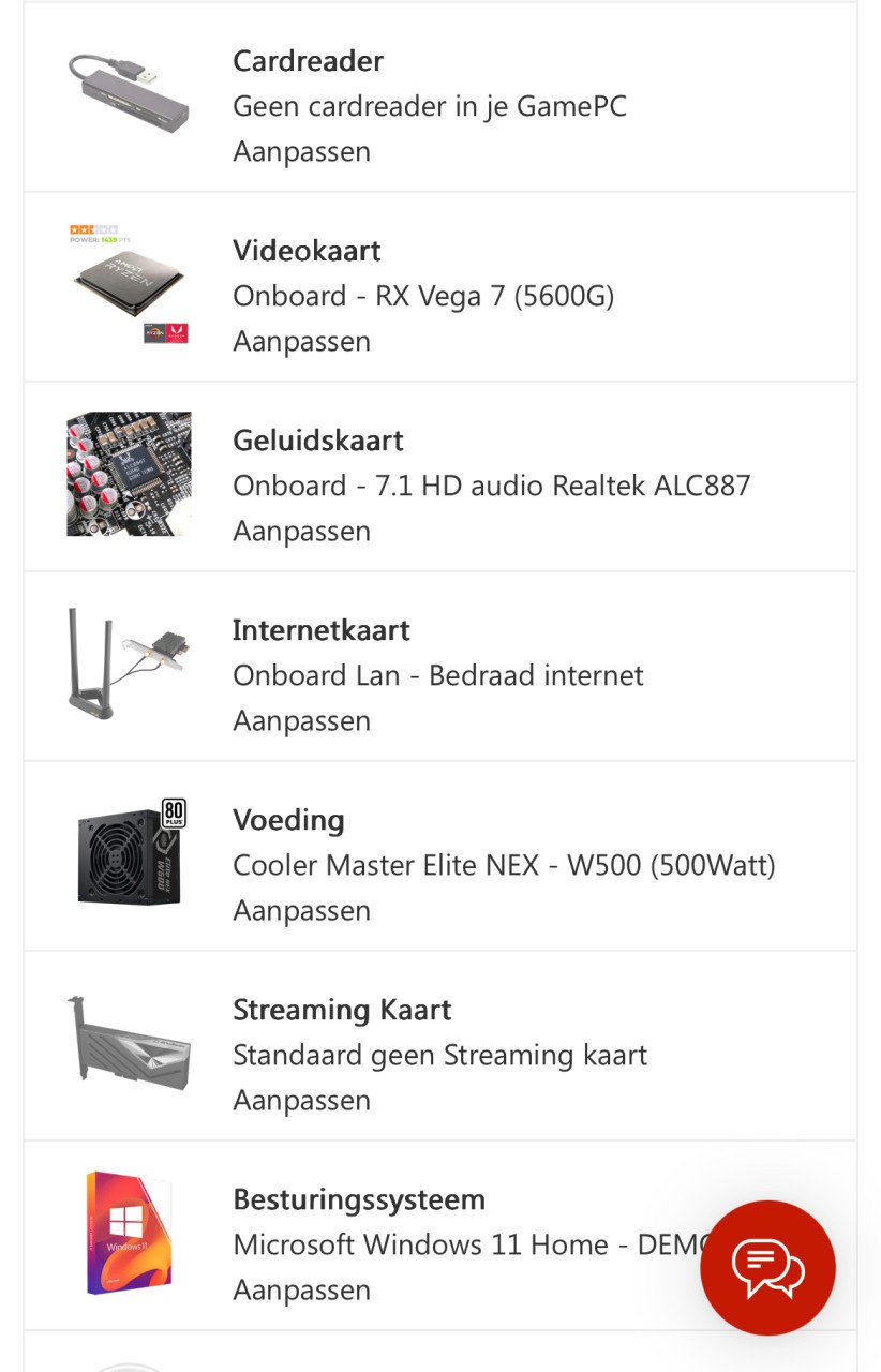 Complete gaming setup