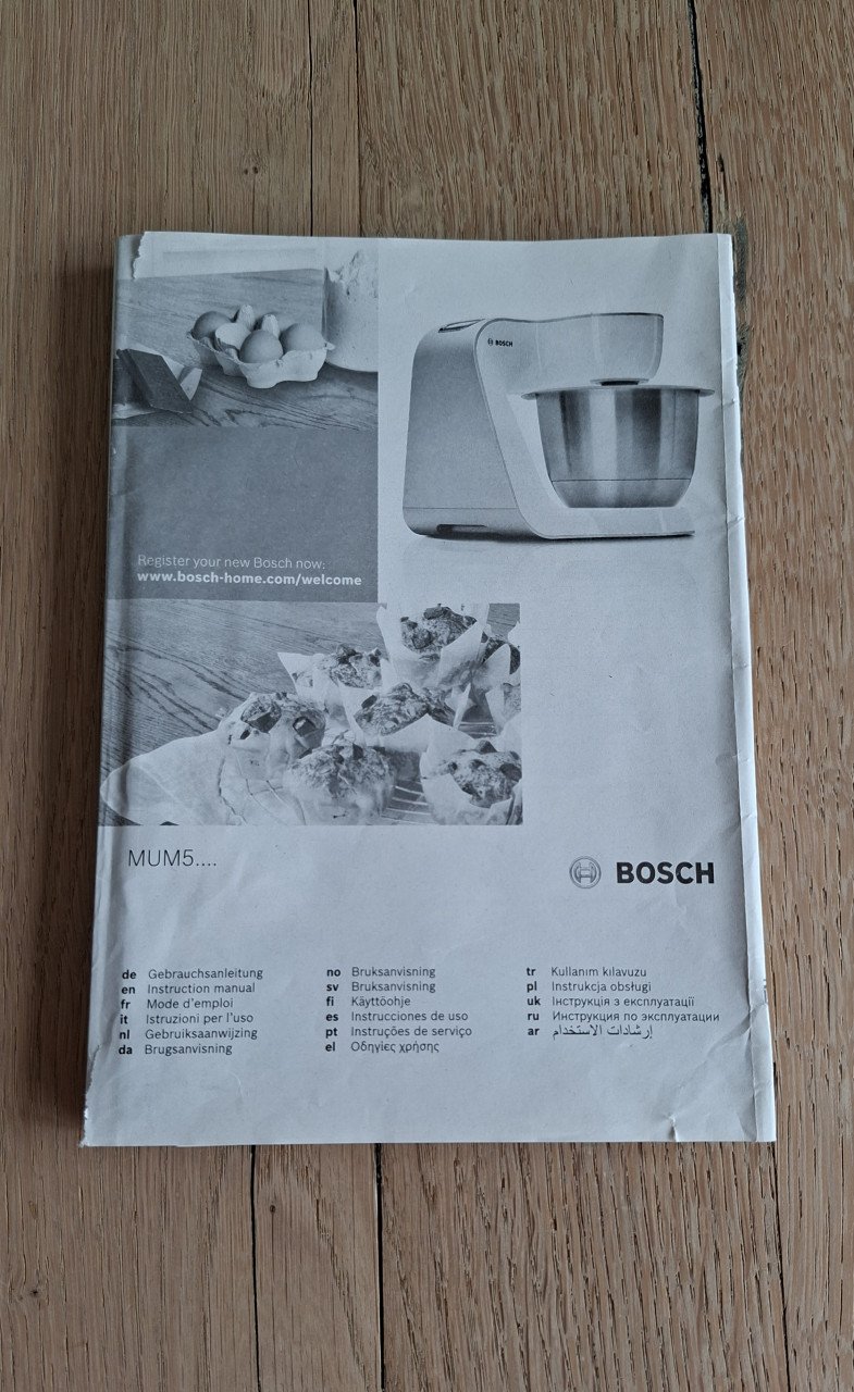 Keukenmachine Mum 5 van Bosch - nieuwstaat