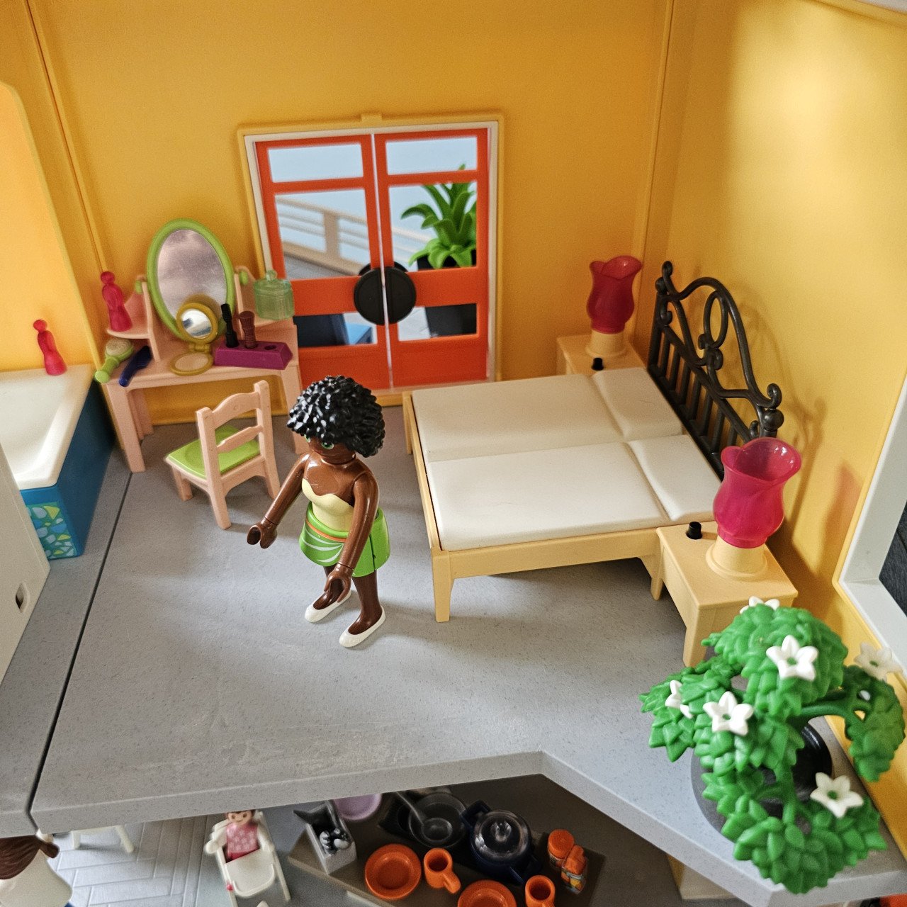 Playmobil poppenhuis konijnenhok cavia's verzorgen