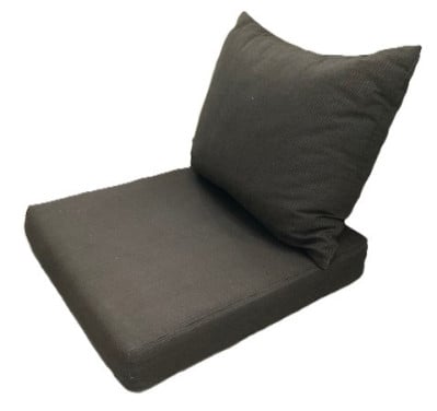 Combinatie set bankkussens en rugleuning