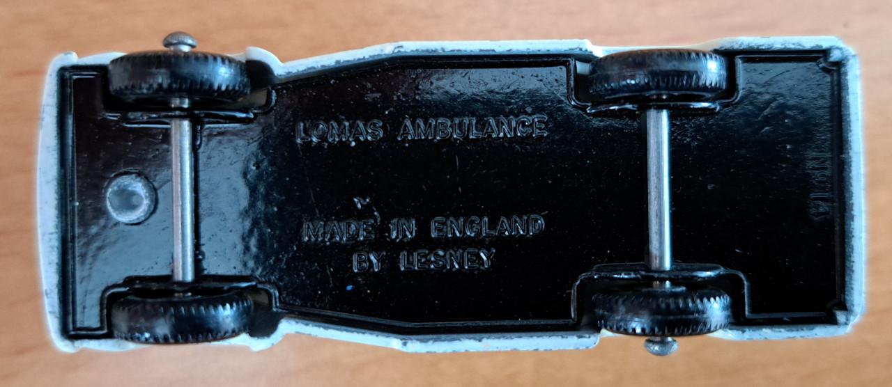 LOMAS AMBULANCE - Matchbox series No 14 -1-64 - 1962