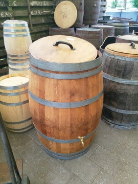 Eikenhouten regenton, wijnvat, whiskyvat
