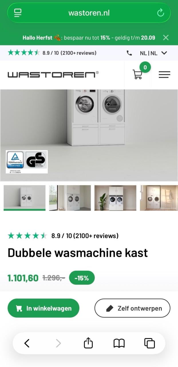 Wasmachinekast