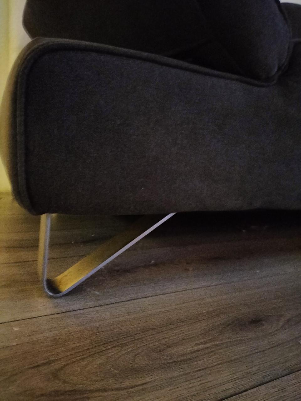 Hoekbank donker grijs