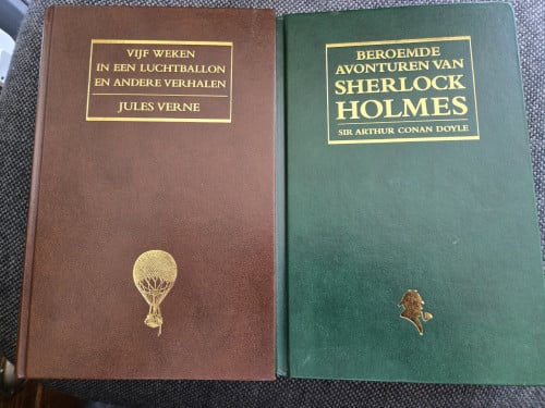 2 Boeken Reader's Digest Jules Verne en Sherlock Holmes