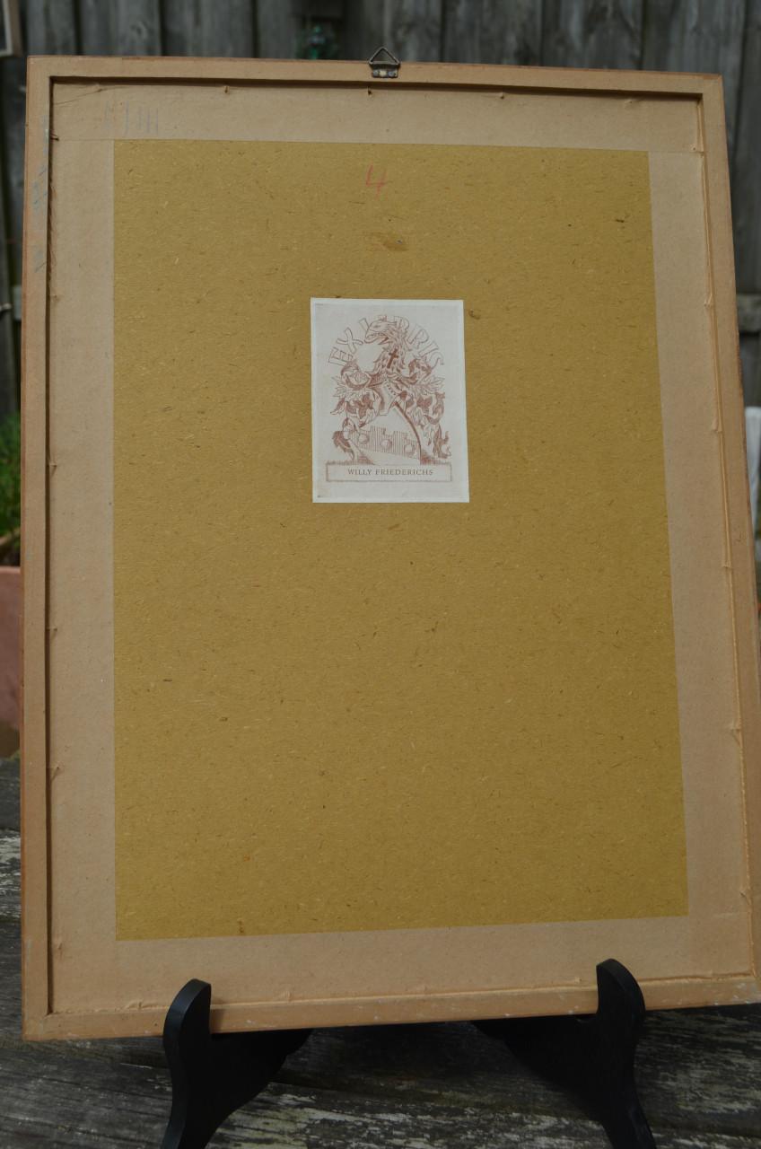 Belgische lithografische prenten van gebouwen (2)