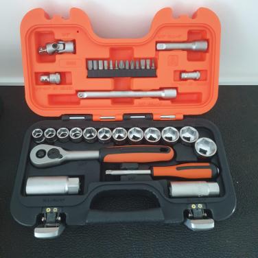 Bahco S 330 doppenset nieuw in oranje koffer 34 delig