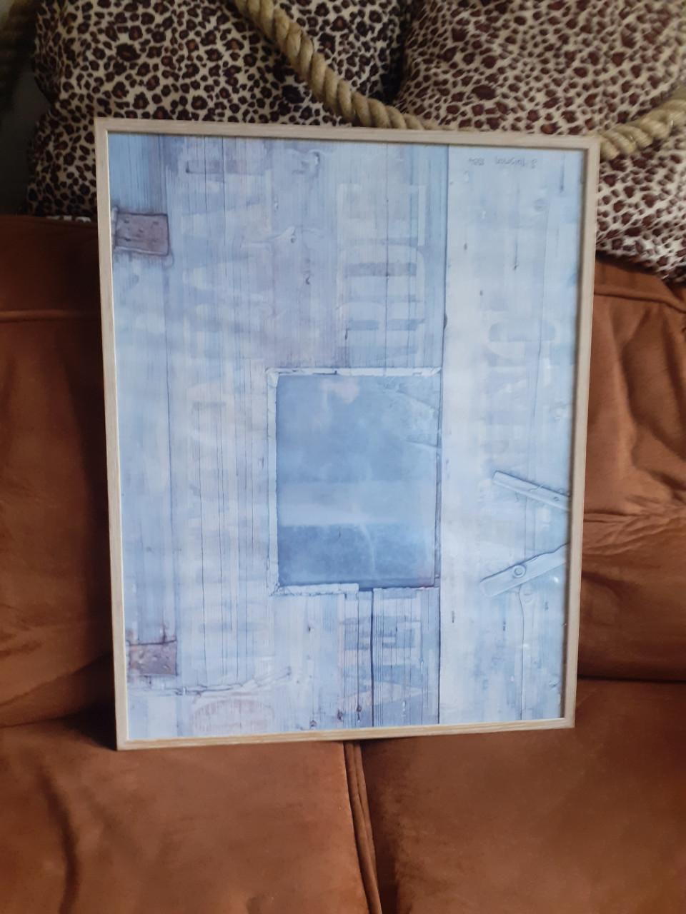 Leuk Schilderij " Oude Blauwe Deur " van Jopie Huisman..!