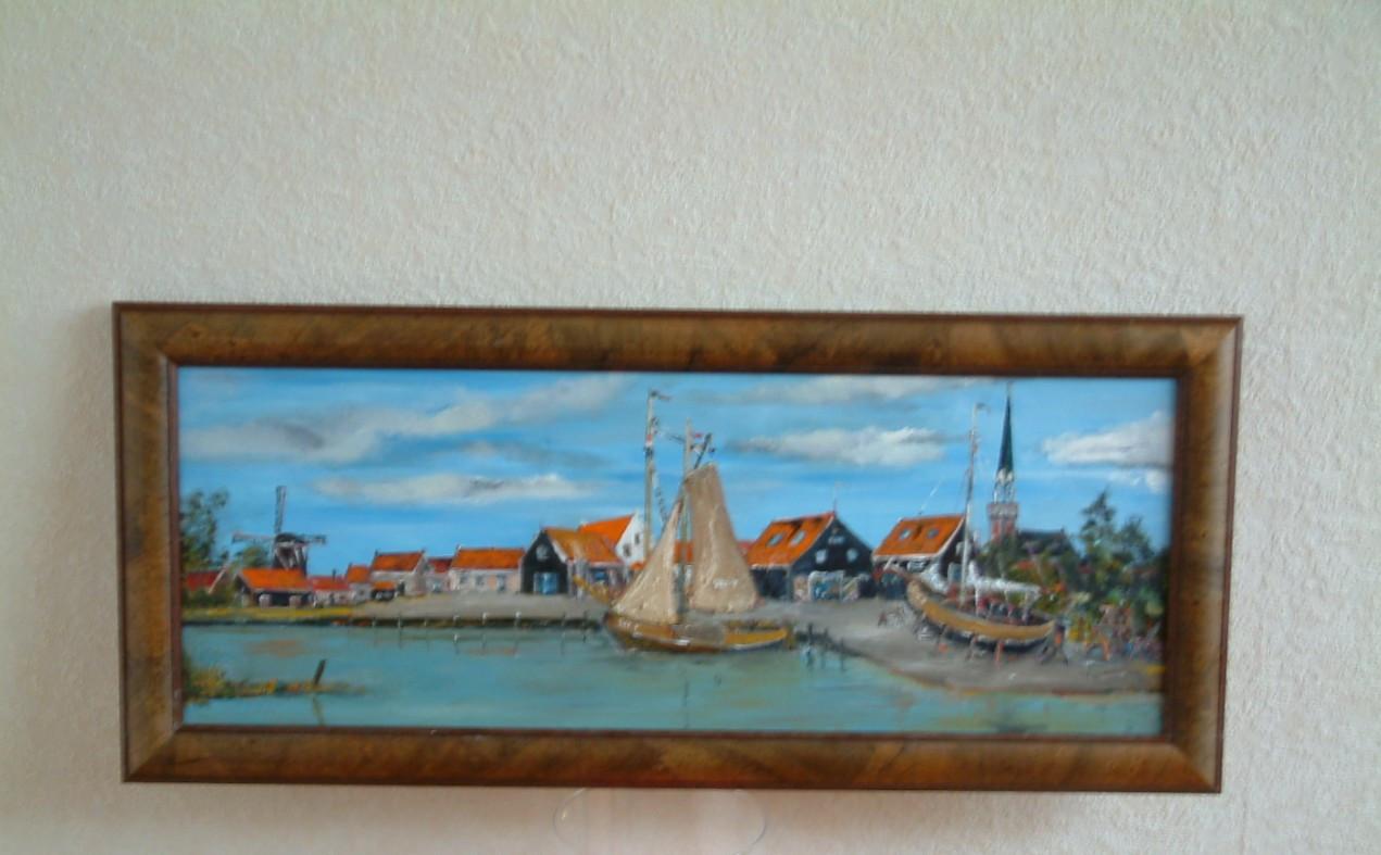 Div schilderijen van oude visserij