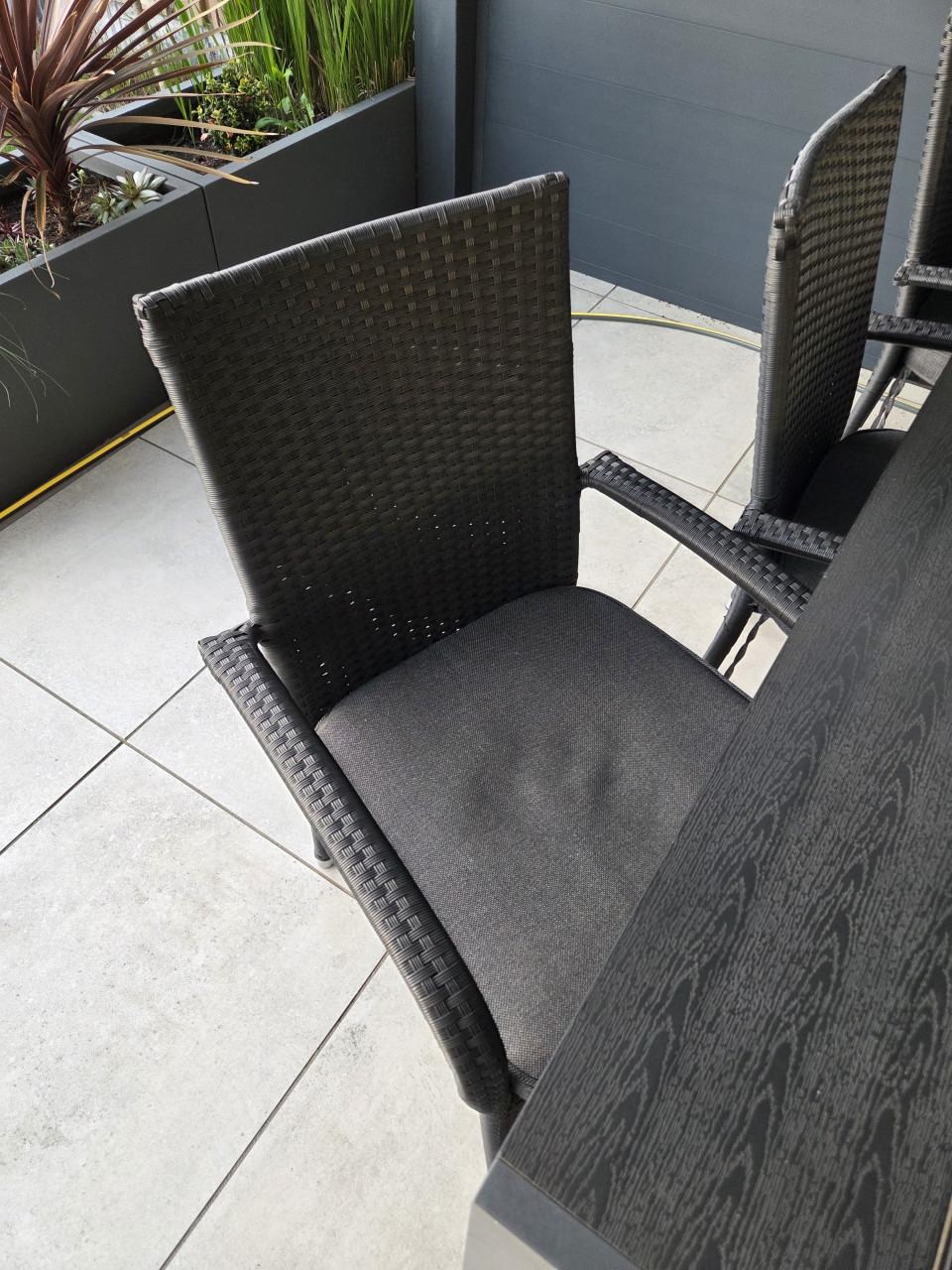 Tuintafel set met 6 stoelen